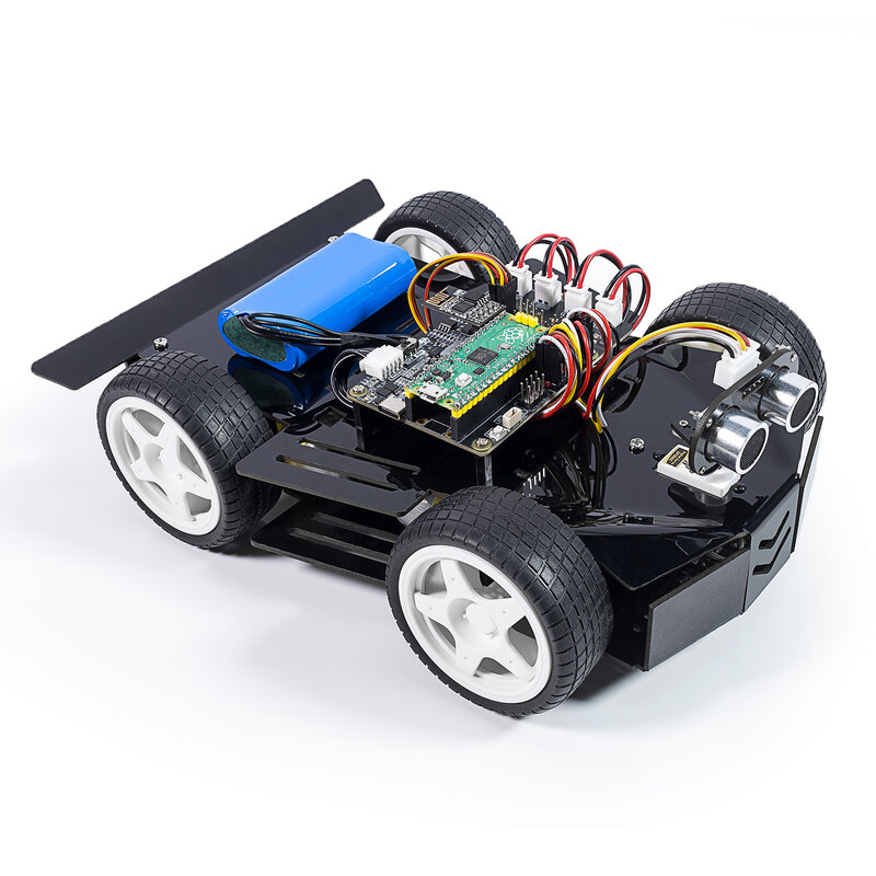 Sunsjateur-ppi Pooロボットカーキット,カークリーニングキット,オープンソース,micropython,アプリケーション制御,rgb,LED diyロボットキット