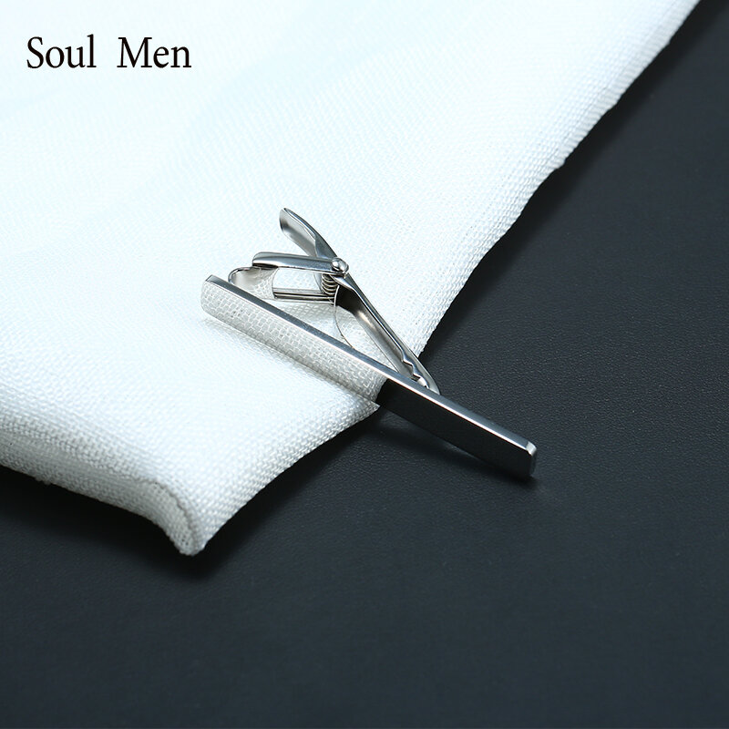 Классический зажим для галстука для мужчин из нержавеющей стали серебряный Высококачественный День памяти