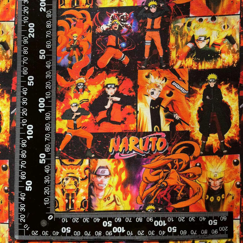 Naruto Anime Thiết Bị Ngoại Vi Vải 140*50Cm DIY May Miếng Dán Cường Lực Quilting Bé Vải In Hình Chất Liệu Vải May Trẻ Em Chất Liệu Vải