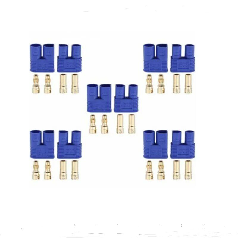 10 pairs 20 stücke EC2 EC3 EC5 männlich-weibliche gold überzogene batterie stecker für rc flugzeug lkw boot