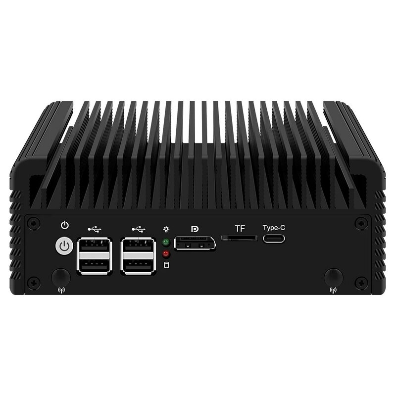 Router do dispositivo do Firewall, mini PC Fanless, anfitrião de ESXi Proxmox, Intel i3, N305, N200, N100, DDR5, 2 x SATA3.0, 2.5G, NVMe, 12o Gen, 5xi226-V