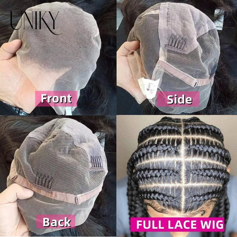 360 HD Full Lace Human Hair Wig Bone Straight 13x6 Lace Front Wig 13x4 HD Transparent Lace Frontal Wigs For Women 4x4Closure Wig