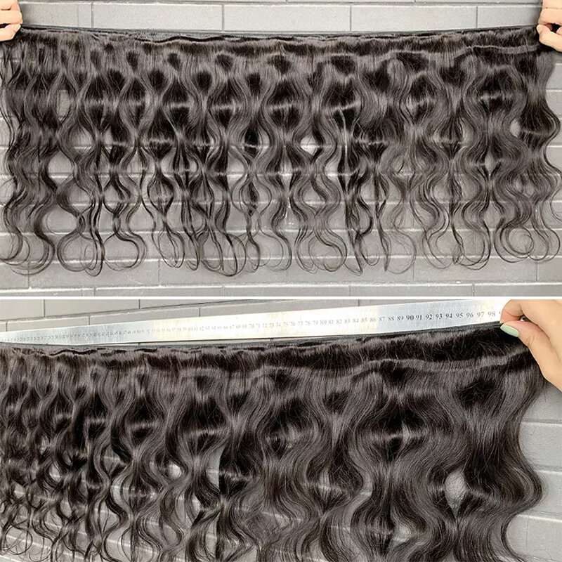 30 Cal doczepy typu Body Wave splot włosów Braizlian podwójne 1/3/4 szt. Remy ludzkiego do przedłużania włosów tanie wiązki włosów Bodywave dla kobiet