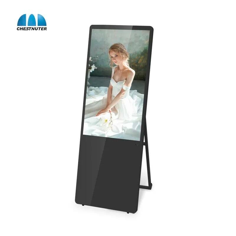 49 inch portable digital poster lcd android smart indoor advertising player screen display board signage for shop ad publish