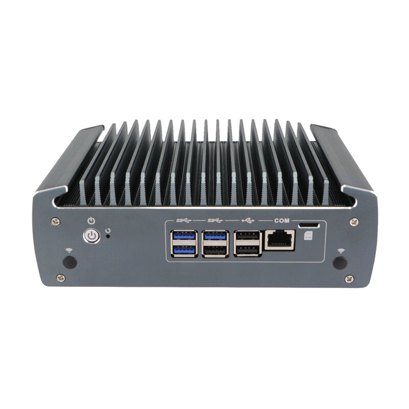 HUNSN-dispositivo Micro Firewall, Mini PC,RX10/RX10k,Intel Core I7 10810U, enrutador PC,6 x 2.5GbE I225-V B3,HD,DP,COM, ranura SIM, TPM2.0