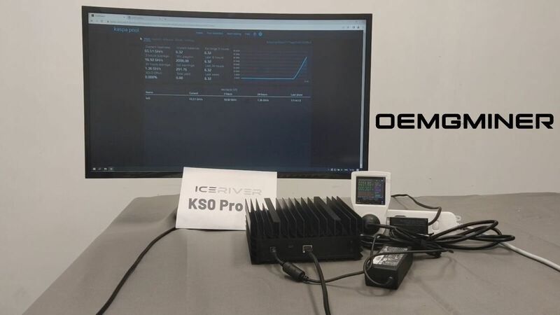 아이스 리버 KS0 프로 KAS 채굴기, 200G 100W Kaspa, PSU 포함, CH BUY 5 GET 2 무료 신제품