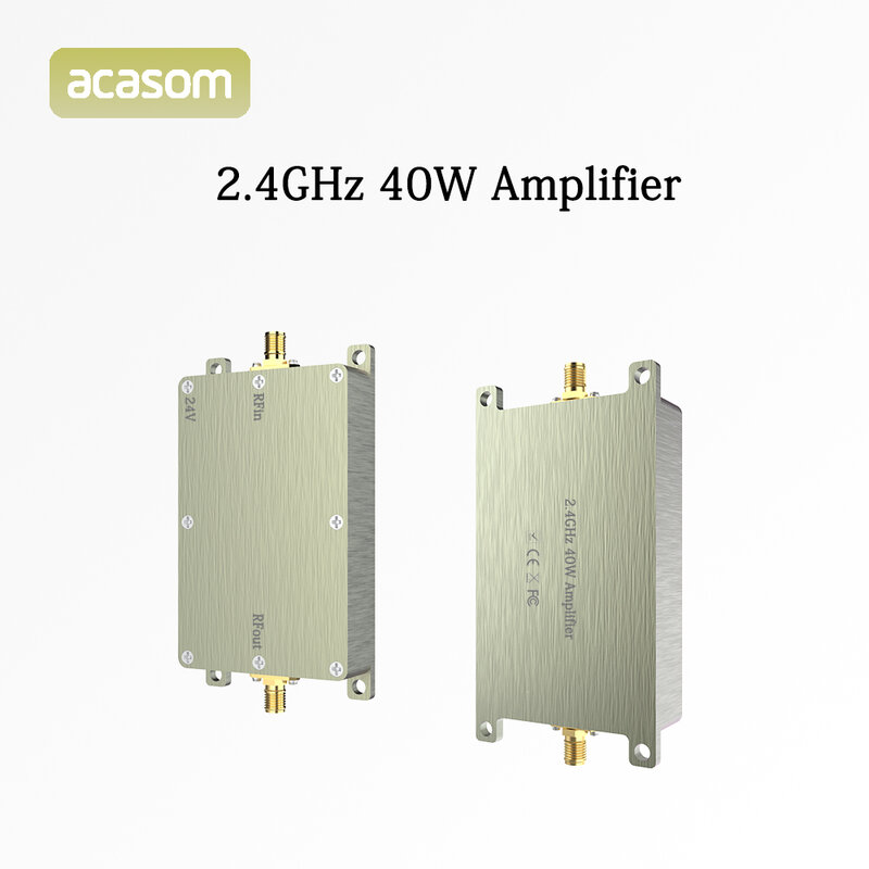 Amplificador de alta potencia RF de 2,4 GHz y 40W, extensor de señal inalámbrico, fuente de señal de barrido para Dron WiFi6