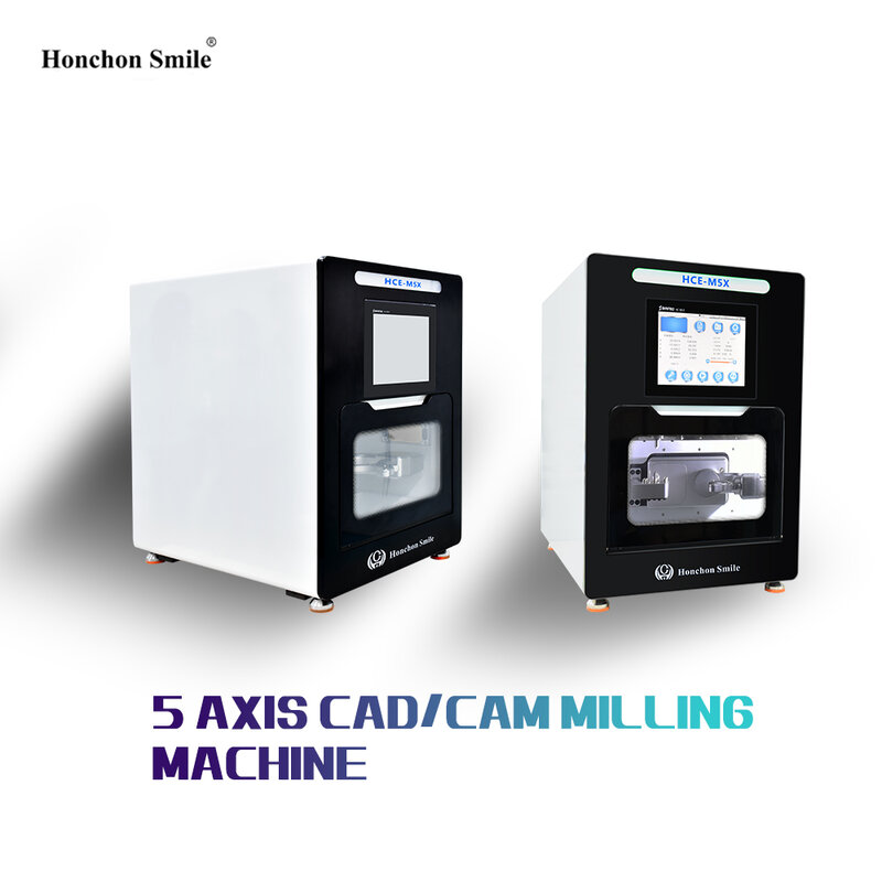 Fresadora Odontológica De Zircônia, máquina de trituração CAD CAM 5 Axis para ZIRCONIA Block WAX PMMA Machine, máquina de trituração a seco