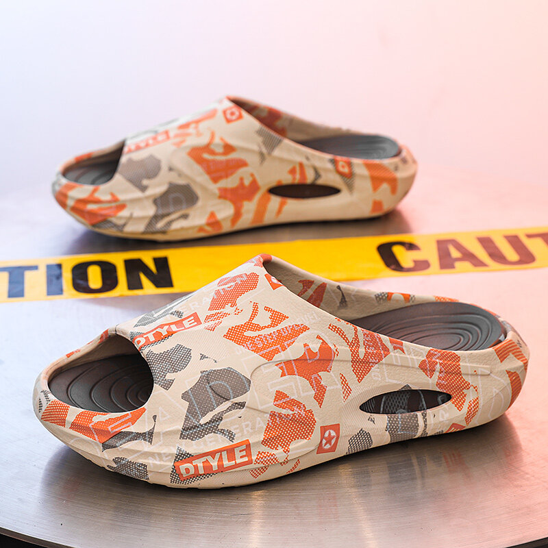 Zapatillas de playa personalizadas antideslizantes de fondo grueso para exteriores, ocio