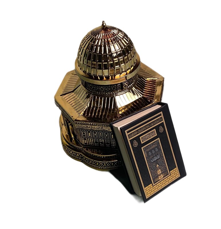 Luxury Quran ชุดของขวัญ Gold Trinket, Kaba ออกแบบ Quran ชุดของขวัญ Trinket ของขวัญอิสลามชุด,มุสลิมรายการมุสลิมผลิตภัณฑ์,Moshaf