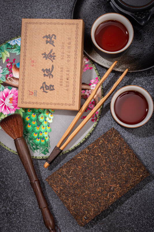 TOP Shu Puer Yunnan royal puerh té negro Pu er ladrillo de té chino 250g Xin Wen sheng verde gaba leche oolong té antiguo fábrica de té matcha