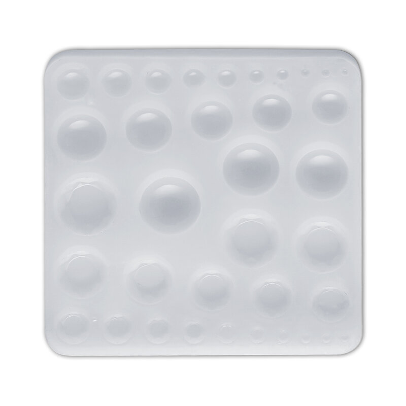 Molde de silicona de cabujón facetado de leche materna, resina epoxi redonda, recuerdo, suministros de fabricación de joyas DIY, 1507050