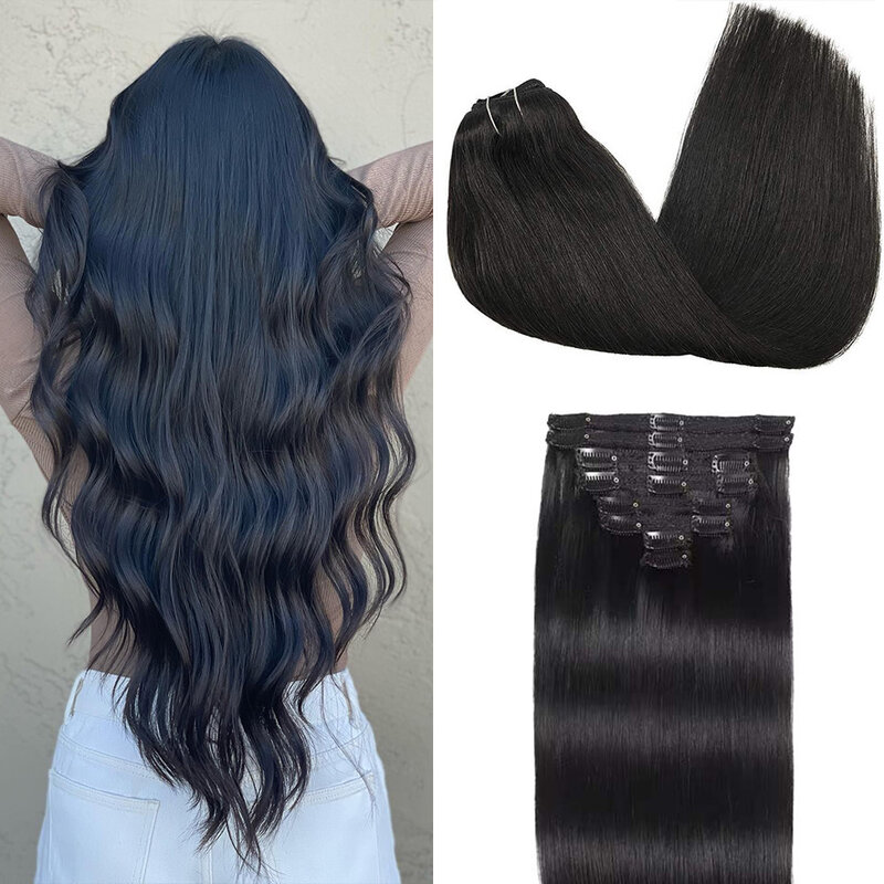 Clip in Hair Extensions Real Human Hair Seamless Clip in Hair Extensions Real Human Hair Clip ins Remy Human Hair