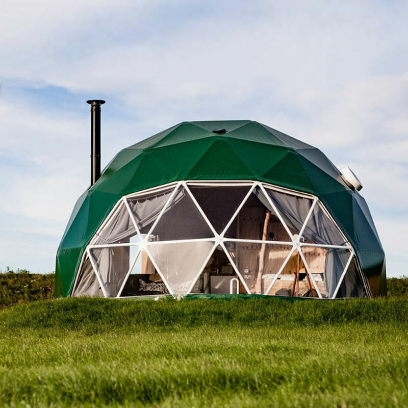 Tenda della serra del maniero della cupola geodetica per il tempo libero vacanza del Resort tenda rotonda Glamping all'aperto trasparente cielo stellato cupola dell'hotel di lusso