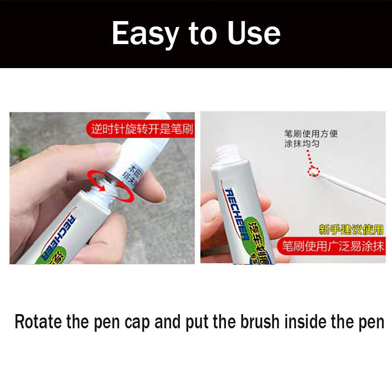 Car Paint Scratch Repair Touch-Up Paint Pen for Geely Geometry C EV Paint Scratch Remover Car Paint Care Accessories