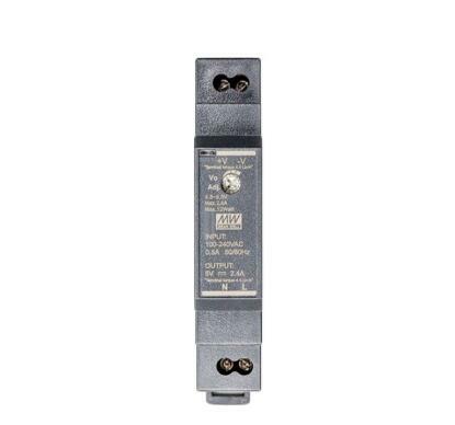HDR-15-24 AC-DC fonte de alimentação ultra magro do trilho do ruído; escala de entrada 85-264vac; saída 24vdc em 0.63a; pass lps