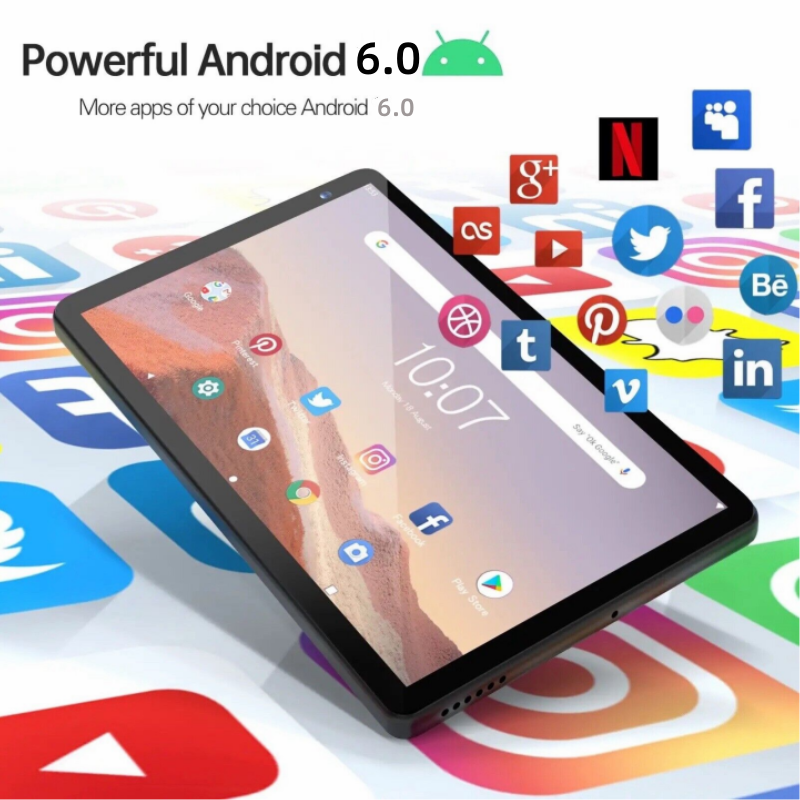 Tablet PC RCT6973 con Android 6,0, 7 pulgadas, 1GB de RAM, 16GB de ROM, pantalla HD, cuatro núcleos, WIFI, cámara Dual para niños