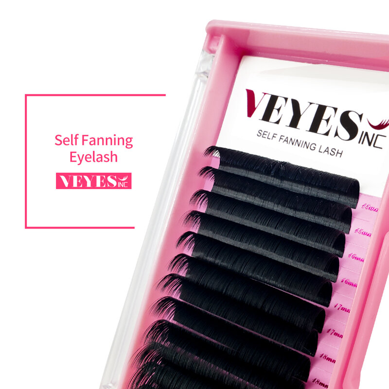 Ресницы Veyes Inc легкие для наращивания, русский объем, натуральный макияж, быстрое цветение