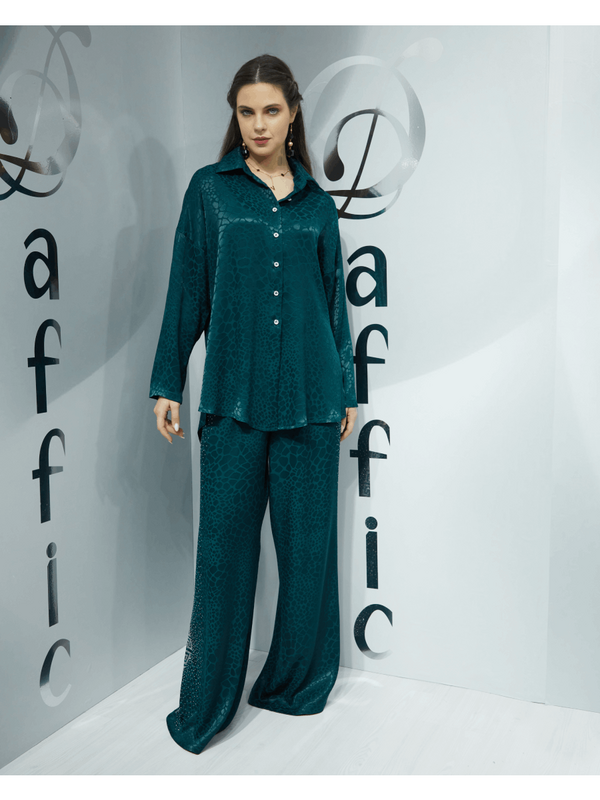 Daffic Zur Schau Stellen Ihre Stil mit Luxuriöse Seide Zwei-Stück Drucken Sets: Perfekte für Mode-Vorwärts Frauen!