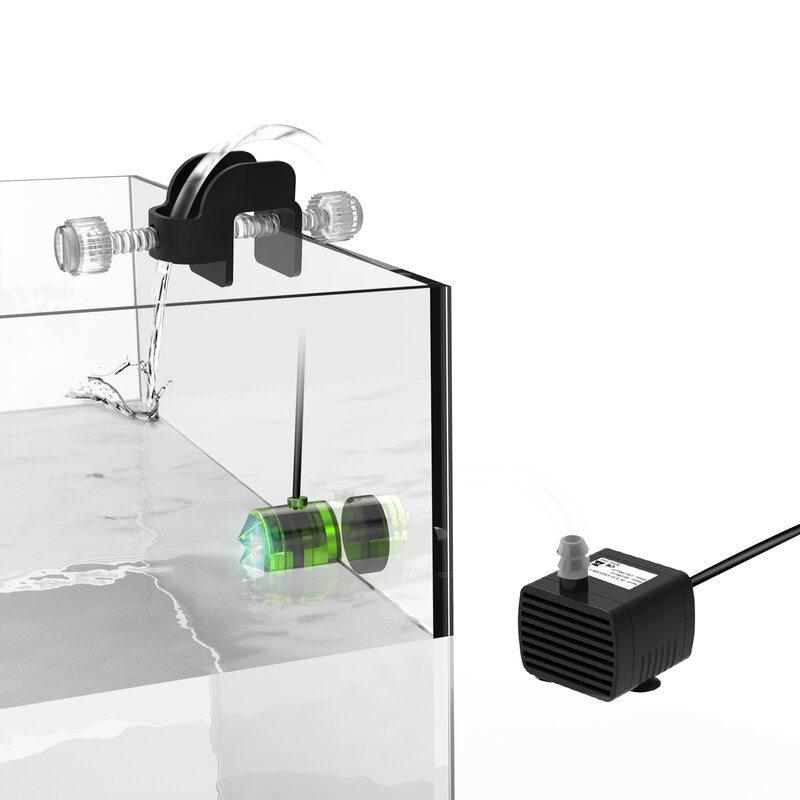 Aquarium ATO Sistema de Recarga Automática con Bomba, Recarga de Agua de Acuario con Sensor Óptico Dual, Tecnología QST Mejorada y Algoritmo ETFT Inteligente para Tanque de Aarrecife y Planta