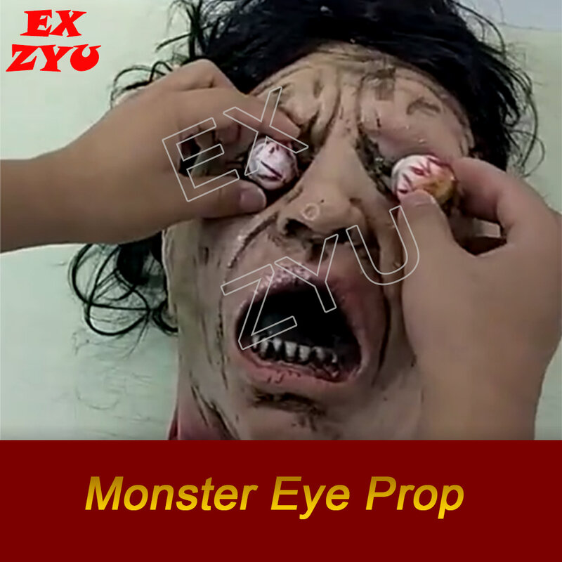 Escape Room Requisiten Monster Eyes Requisite legte die beiden Moster-Augen auf den falschen Kopf, um den Tür kammer raum ex zyu zu öffnen