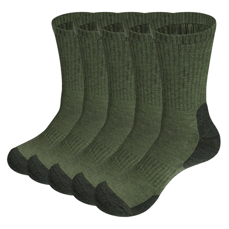 YUEDGE-calcetines termicos hombre invierno ，calcetines deportivos para hombre para baloncesto ciclismo running（5 pares/paquete）