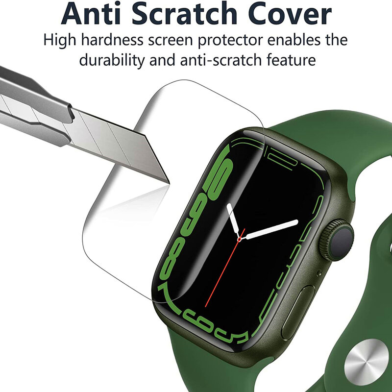 Film protecteur d'écran en hydrogel pour Apple Watch, pas de verre pour iWatch 8 Ultra, 9, 8, 7, 6, SE, 5, 4, 3, 40mm, 44mm, 42mm, 38mm, 41mm, 45mm, 49mm