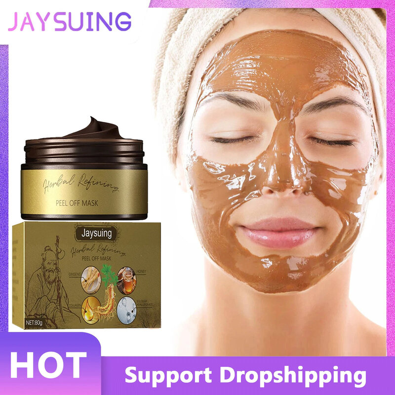 Jaysuking-mascarilla facial hidratante para el cuidado de la piel, máscara para eliminación de cabeza negra, reducción de poros, acné, limpieza profunda de la nariz, Control de aceite, 80g