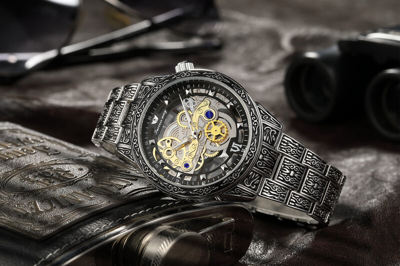 Reloj de cuarzo clásico para hombre, cronógrafo de pulsera de lujo, estilo Retro, ideal para negocios