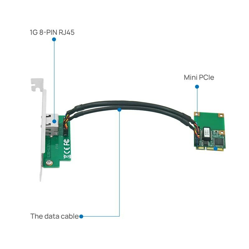 LR-LINK 2201PT Mini PCI-Thể Hiện Gigabit Ethernet Lan Thẻ 10/100/1000 Base-T RJ45 PCI-e Card Mạng nic