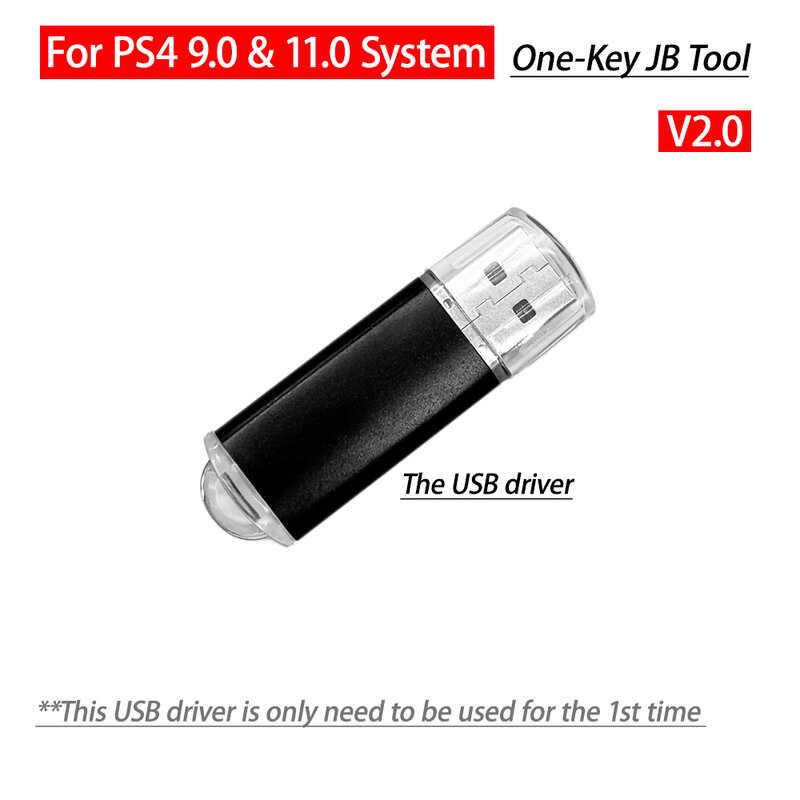 Adaptador USB Dongle JB para PS4 FW 9,0 11,0, sistema con Cable Ethernet tipo C de una tecla, Kit de herramientas JB Mod