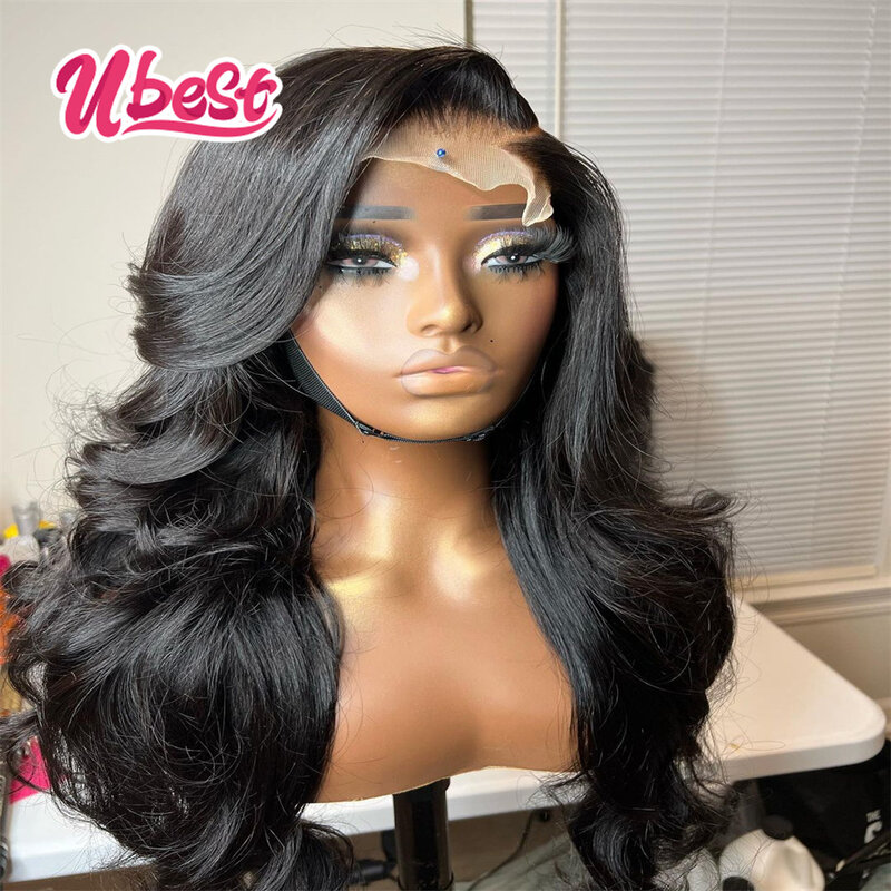 HD Light Brown Colored Human Hair Wig Body Wave 13x6 Lace Front Human Hair Wigs Transparent 13x4 Lace Wig For Women PrePlucked
