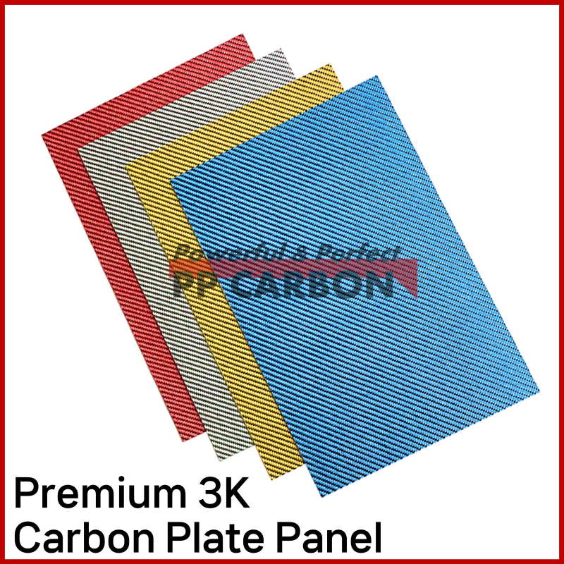 200X400mm Multicolor Carbon Fiber Plate Gold Silver Blue 3K Carbon Fiber Composite Board Panel Thickness 1mm 1.5mm 2mm 3mm 4mm