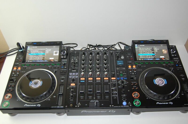 Set pelopor Baru 2X meja putar CDJ-3000 + Mixer 4 saluran DJM 900NXS2