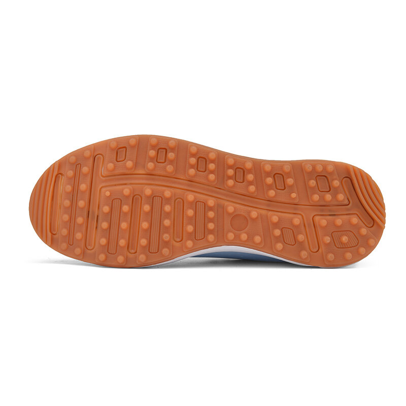 Zapatos de Golf de cuero impermeables para hombre y mujer, zapatillas de entrenamiento de Golf sin clavos, antideslizantes, con cordones, 2023