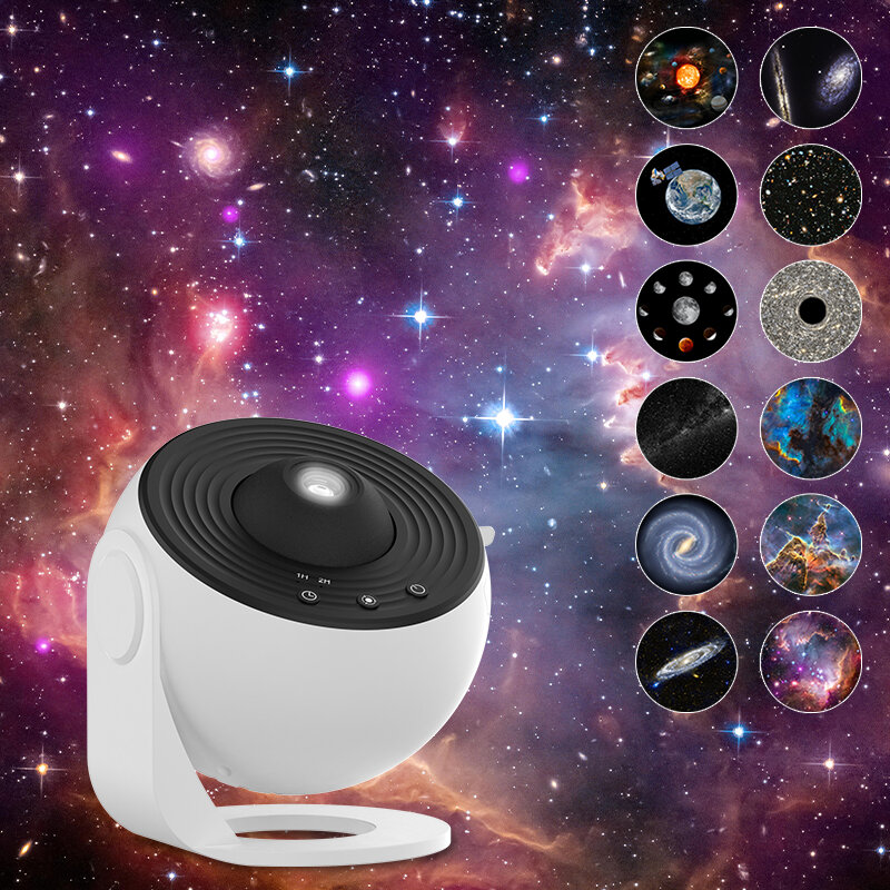Lampka nocna Galaxy projektor Starry Sky projektor 360 ° obrót Planetarium lampa dla dzieci sypialnia walentynki prezent ślub Deco