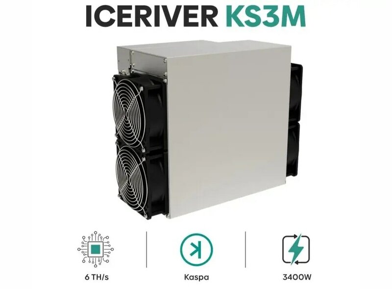CR BUY 2 GET 1 FREE Iceriver KS3m (6.0TH/s) Kaspa (KAS) Miner Immediately Available