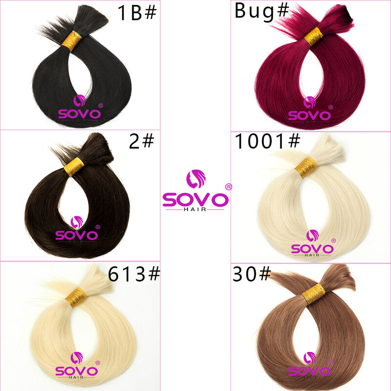 Pacotes de cabelo em massa retos para mulheres negras, 100% cabelo humano, cabelo virgem, preto natural, 1 pacote, 100 gramas, 14 "-28"