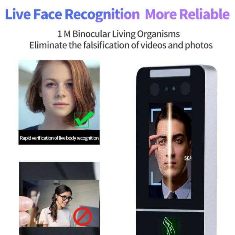 التعرف على الوجه النخيل قفل الذكية ، بصمة ، التحكم في الوصول ، البيومترية ، الوقت ، نظام المرفق ، الضوء المرئي ، SDK الحرة ، 4"