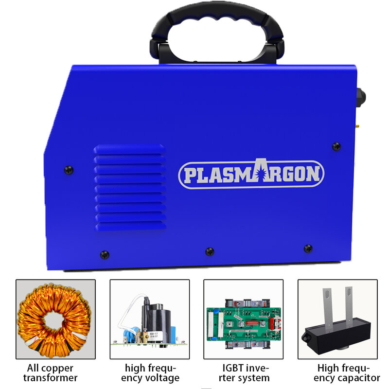 Plasmargon Plasma Cutter Cut 65P 65A 110V/220V Pilot Arc Cnc Metalen Plasma Snijden Equipme Thuis onderhoud Gebruik Schoon Gesneden 18Mm