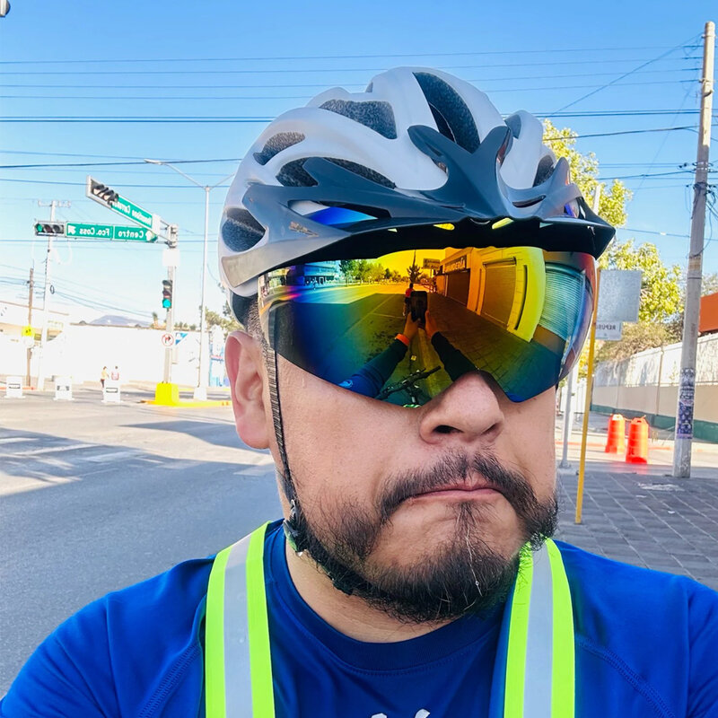 Casco da ciclismo occhiali visiera lente tt mtb road bike aero casco trasparente grigio giallo colori lenti occhiali anti uv accessori