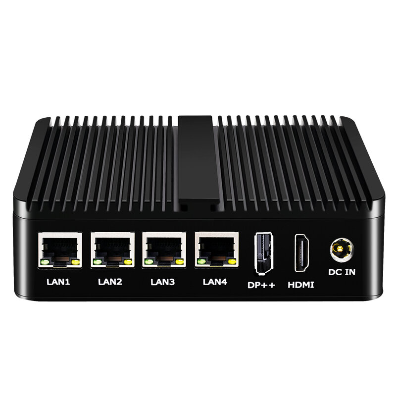 Mini PC Fanless industrial, router do Firewall, Intel N100, J6426, 4x, i225-V, LAN, 2 * COM, RS485, RS232, OPNsense, Proxmox, 2.5G, 2.5G