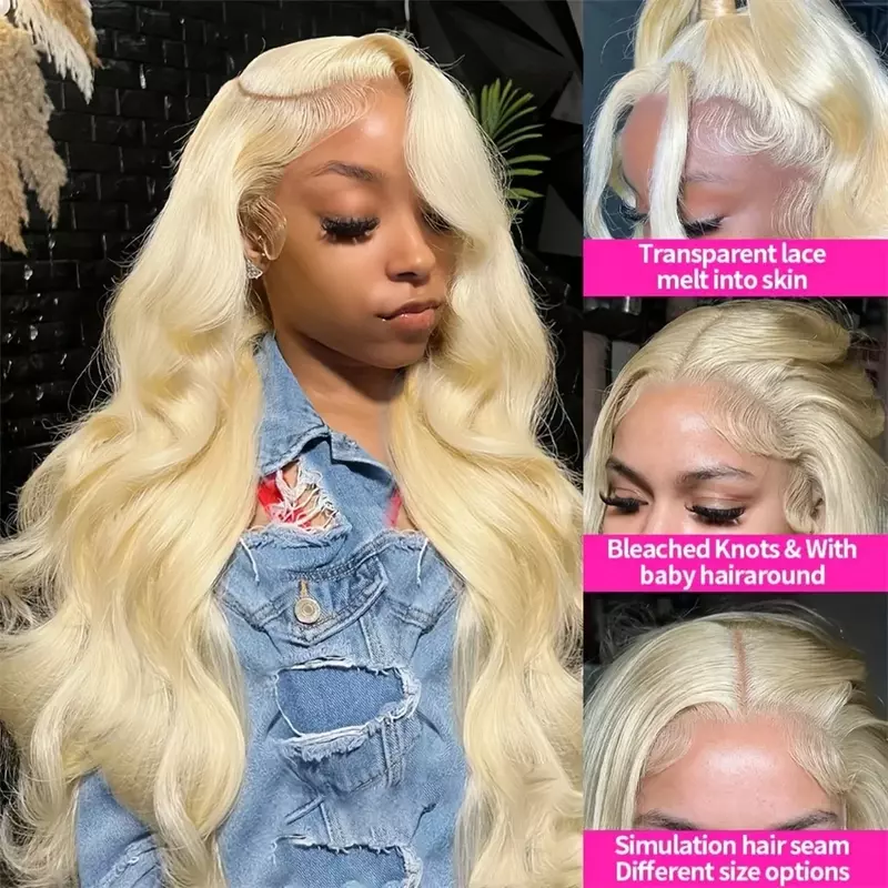 Body Wave Lace Front Wig  613 Blonde Brazilian Human Hair Wig for Woman Choice 13x4 13x6 HD Lace Front Wig