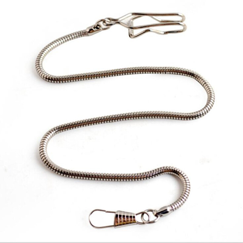 Nuova catena in lega d'argento a forma di serpente per catena da 38.5cm con ciondolo Fob Albert