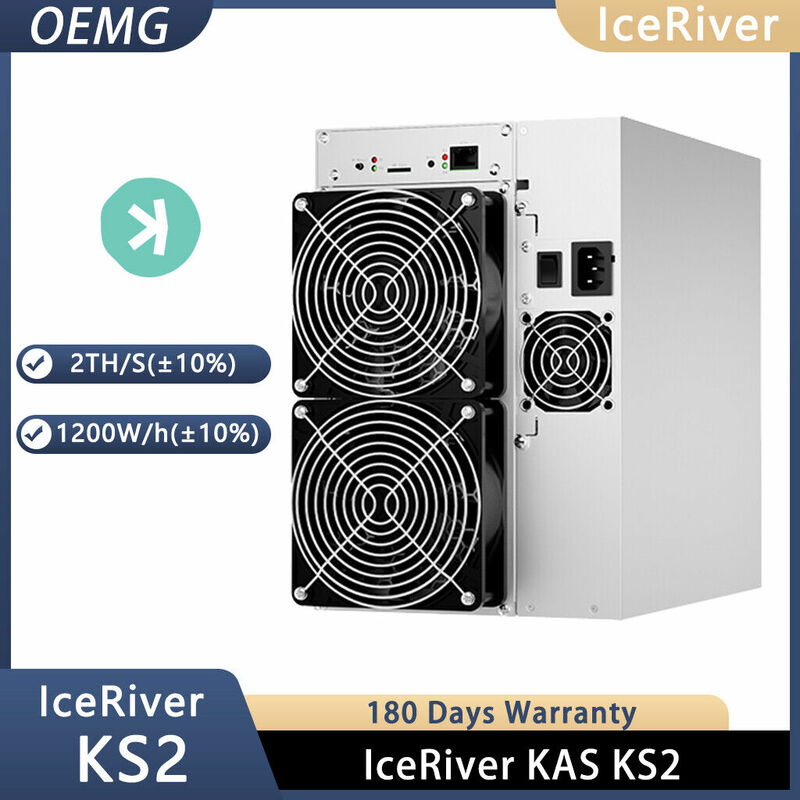 .Excellent New IceRiver KAS KS2 Kaspa 2TH, 1200W (Power Consumption) ASIC Miner