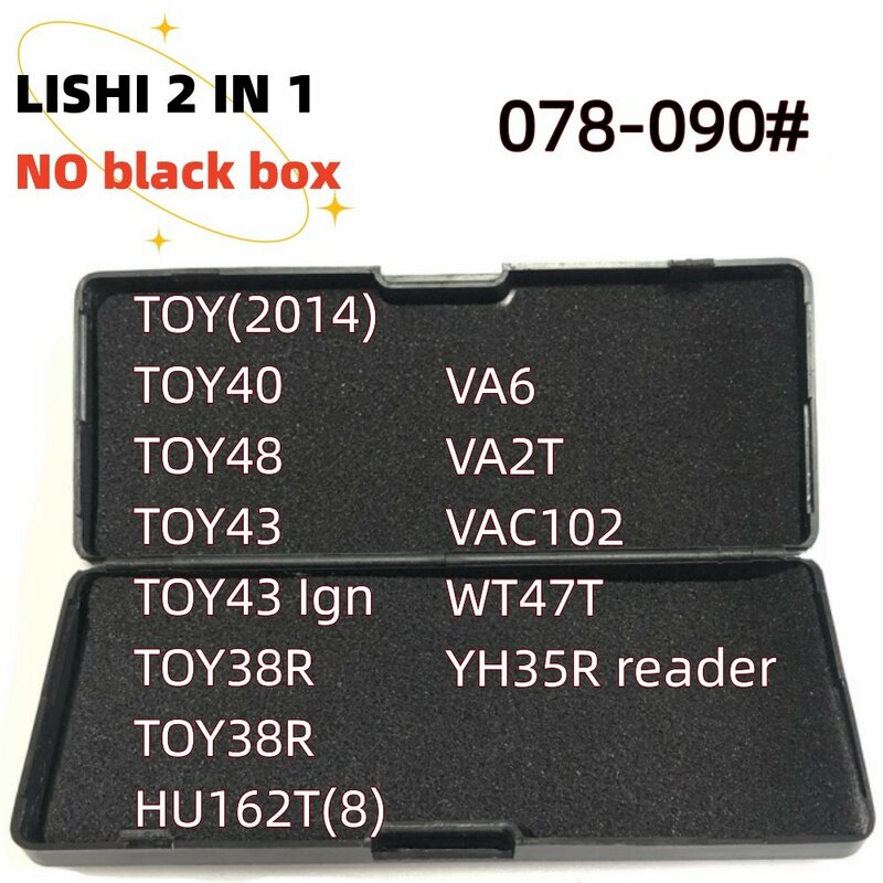 NENHUMA caixa de ferramenta de lishi 2 em 1 NSN14 NSN11 HYN11 HY15 HY16 HY17 HU87 HU49 MIT11 MIT8 MAZ24 CY24 DWO4R TOY38R HYN7R TOY43AT YM23 YM28