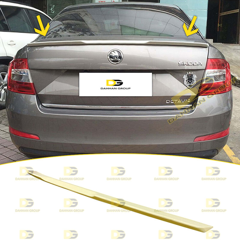 Skoda Octavia MK3 2013 - 2020 M4 F80 vRS Style Rear Boot Trunk Spoiler Wing Raw or Painted Surface High Quality ABS Plastic
