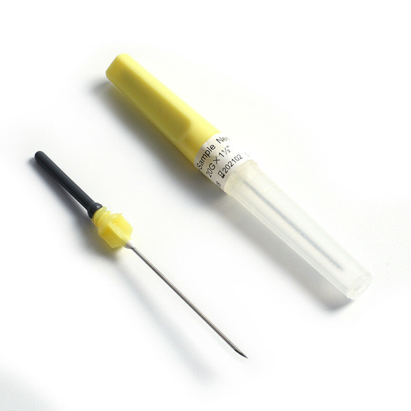 Aguja de extracción de sangre estéril desechable, tipo bolígrafo de retroceso al vacío, 20G, 100 unids/lote por caja