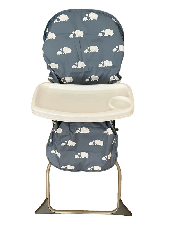 Мягкие и удобные Чехлы для высоких стульев с изображением слона, родителей, любимых детей