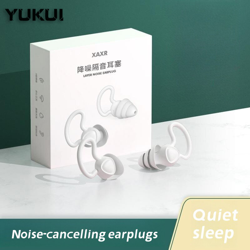 Bouchons d'oreille en silicone souple pour le sommeil, isolation phonique, protection anti-bruit, réduction du bruit du sommeil, bouchons d'oreille étanches pour la natation